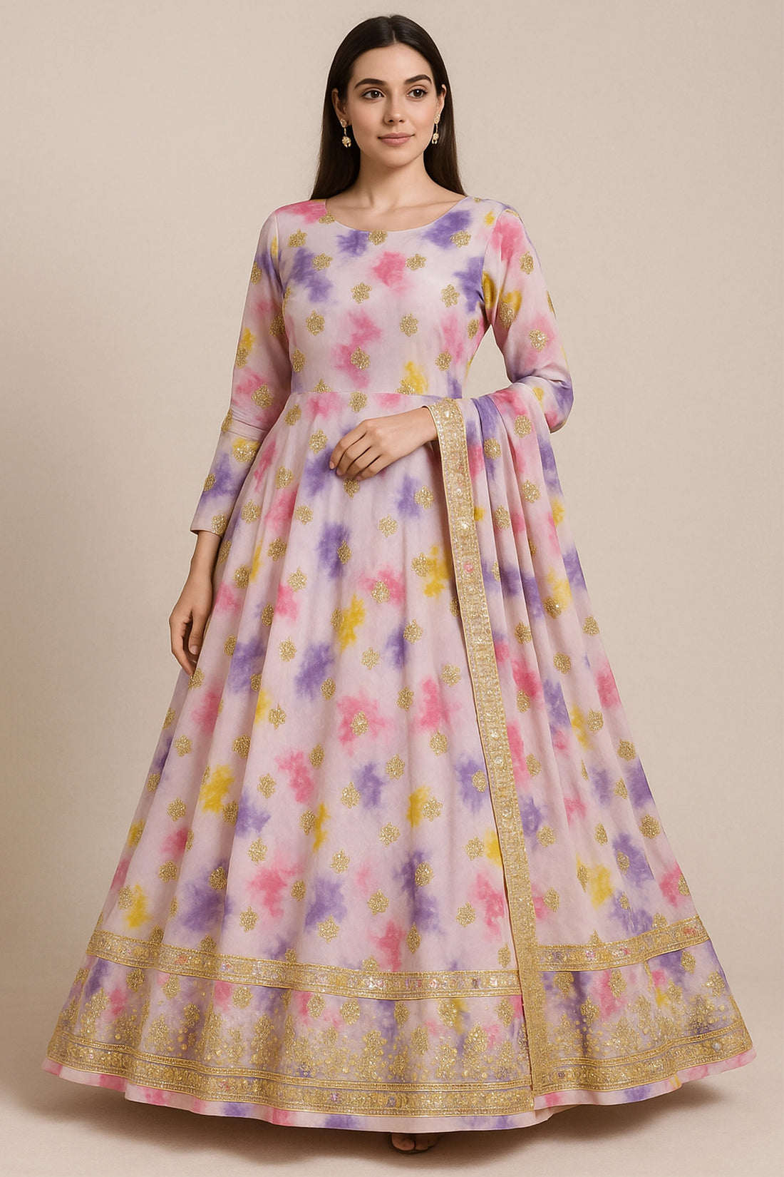 Noor Pastel Anarkali