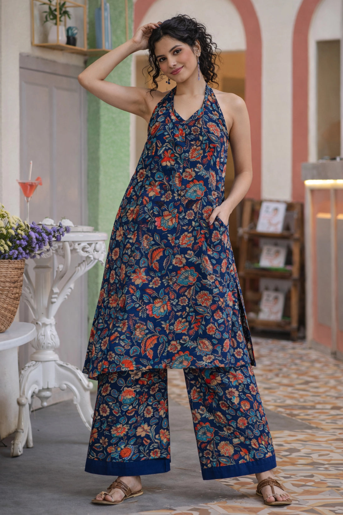 Neelara Halter Co-ord Set For Women