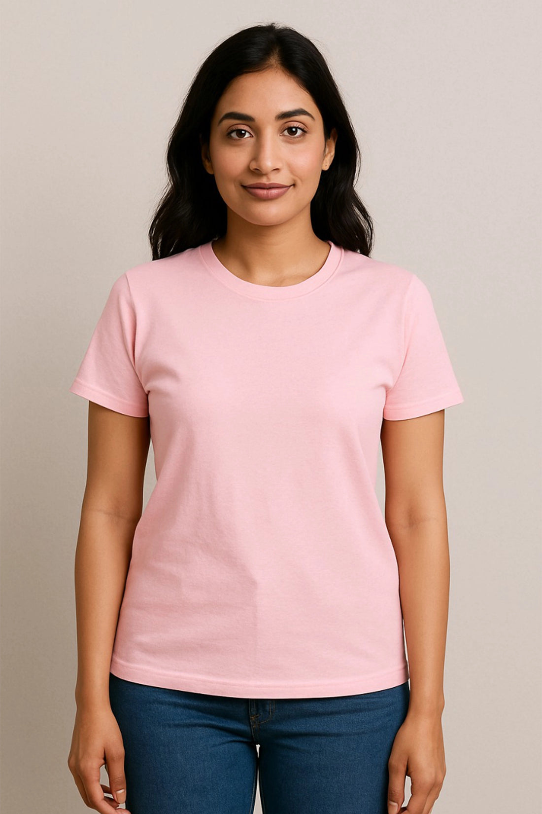 Base Tee – Baby Pink For Women