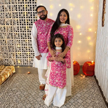 Pink Petals Matching Set