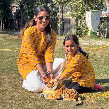 Gulbagh Set of two Kurta For Mom & Daughter
