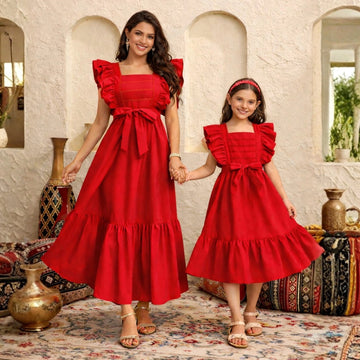 Zarika Red – Mom & Daughter Set
