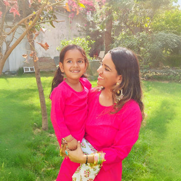 Desi Blossom Set For Mom & Daughter